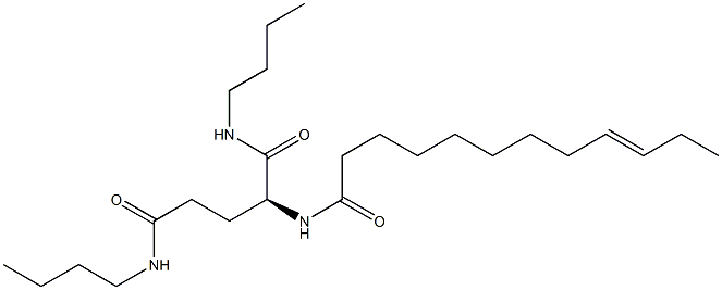 N2-(9-Dodecenoyl)-N1,N5-dibutylglutaminamide Struktur