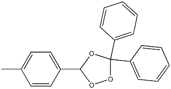 3-(4-Methylphenyl)-5,5-diphenyl-1,2,4-trioxolane Struktur