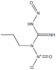 1-Nitro-3-nitroso-1-propylguanidine Struktur