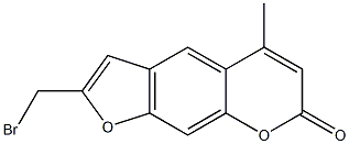 2-(Bromomethyl)-5-methyl-7H-furo[3,2-g][1]benzopyran-7-one Struktur