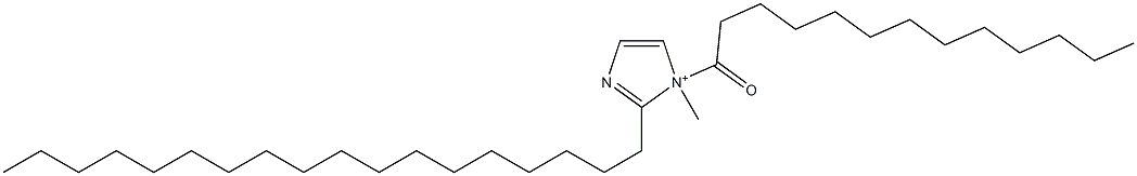 1-Methyl-2-octadecyl-1-tridecanoyl-1H-imidazol-1-ium Struktur