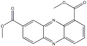 1,8-Phenazinedicarboxylic acid dimethyl ester Struktur