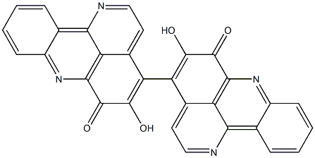 5,5'-Dihydroxy[4,4'-bi[1,7-diaza-6H-benz[de]anthracene]]-6,6'-dione Struktur