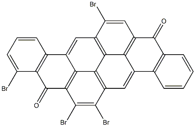 6,7,9,14-Tetrabromo-8,16-pyranthrenedione Struktur