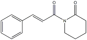 1-(3-Phenylacryloyl)piperidin-2-one Struktur