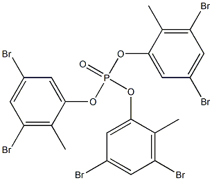 Phosphoric acid tris(3,5-dibromo-2-methylphenyl) ester Struktur