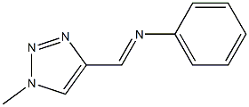 1-Methyl-4-[(phenylimino)methyl]-1H-1,2,3-triazole Struktur