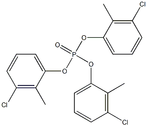 Phosphoric acid tris(3-chloro-2-methylphenyl) ester Struktur