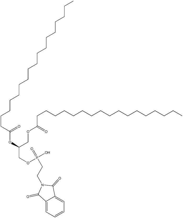 [S,(-)]-1,2,3-Propanetriol 1,2-distearate 3-[(2-phthalimidylethyl) phosphonate] Struktur