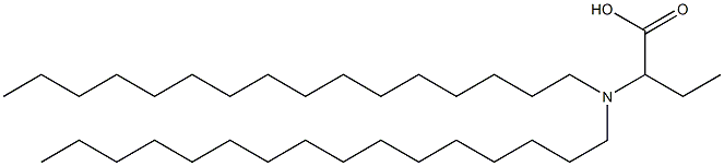 2-(Dihexadecylamino)butyric acid Struktur