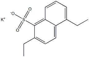 2,5-Diethyl-1-naphthalenesulfonic acid potassium salt Struktur