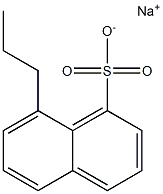 8-Propyl-1-naphthalenesulfonic acid sodium salt Struktur