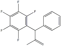 2-Methyl-3-(pentafluorophenyl)-3-phenyl-1-propene Struktur