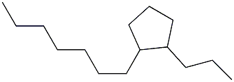 1-Propyl-2-heptylcyclopentane Struktur