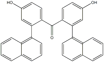 1-Naphtyl(4-hydroxyphenyl) ketone Struktur