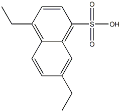 4,7-Diethyl-1-naphthalenesulfonic acid Struktur