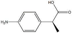 [S,(+)]-2-(p-Aminophenyl)propionic acid Struktur