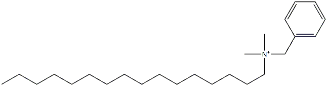 Dimethylbenzylhexadecylaminium Struktur