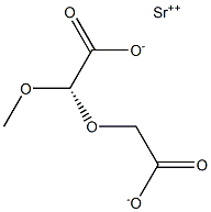 [S,(-)]-Methoxy(carboxymethoxy)acetic acid strontium salt Struktur