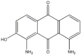 2-Hydroxy-1,8-diaminoanthraquinone Struktur