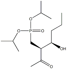 [(2S,3R)-2-Acetyl-3-hydroxyhexyl]phosphonic acid diisopropyl ester Struktur