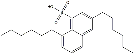 3,8-Dihexyl-1-naphthalenesulfonic acid Struktur