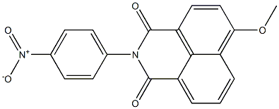 4-Methoxy-N-(4-nitrophenyl)-1,8-naphthalenedicarboximide Struktur