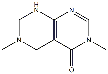 3,6-Dimethyl-5,6,7,8-tetrahydropyrimido[4,5-d]pyrimidin-4(3H)-one Struktur