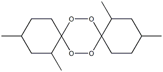 1,3,10,12-Tetramethyl-7,8,15,16-tetraoxadispiro[5.2.5.2]hexadecane Struktur