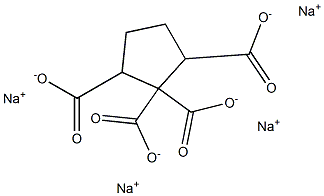 1,1,2,5-Cyclopentanetetracarboxylic acid tetrasodium salt Struktur