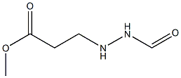 3-(2-Formylhydrazino)propionic acid methyl ester Struktur