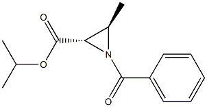 (2S,3R)-1-Benzoyl-3-methylaziridine-2-carboxylic acid isopropyl ester Struktur