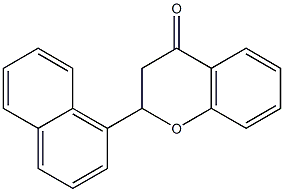 2-(1-Naphtyl)chroman-4-one Struktur