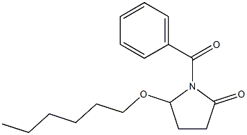 5-(Hexyloxy)-1-[benzoyl]pyrrolidin-2-one Struktur