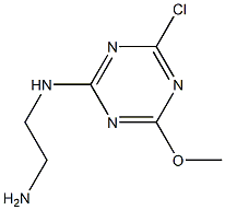 N-(4-Chloro-6-methoxy-1,3,5-triazin-2-yl)ethane-1,2-diamine Struktur