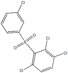 2,3,6-Trichlorophenyl 3-chlorophenyl sulfone Struktur