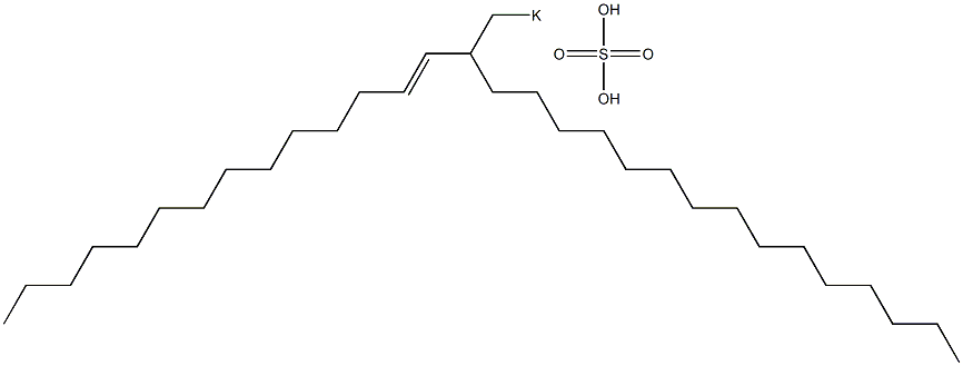 Sulfuric acid 2-(1-tetradecenyl)heptadecyl=potassium ester salt Struktur