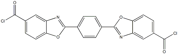 1,4-Bis(5-chloroformylbenzoxazol-2-yl)benzene Struktur