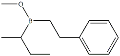 (2-Phenylethyl)sec-butyl(methoxy)borane Struktur