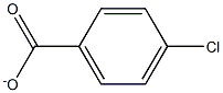 4-Chlorobenzoic acid anion Struktur