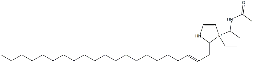 1-[1-(Acetylamino)ethyl]-1-ethyl-2-(2-henicosenyl)-4-imidazoline-1-ium Struktur