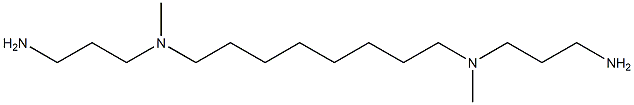 N,N'-Bis(3-aminopropyl)-N,N'-dimethyl-1,8-octanediamine Struktur