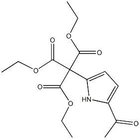 5-Acetyl-1H-pyrrol-2-ylmethanetricarboxylic acid triethyl ester Struktur