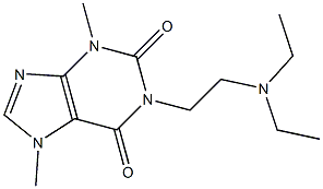 1-[2-(Diethylamino)ethyl]-3,7-dimethyl-1H-purine-2,6(3H,7H)-dione Struktur