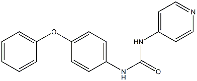 1-[(4-Phenoxyphenyl)]-3-(pyridin-4-yl)urea Struktur