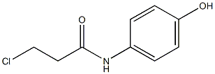 3-Chloro-N-(p-hydroxyphenyl)propionamide Struktur