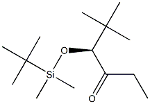 [S,(-)]-4-(tert-Butyldimethylsiloxy)-5,5-dimethyl-3-hexanone Struktur