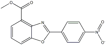 2-(4-Nitrophenyl)benzoxazole-4-carboxylic acid methyl ester Struktur