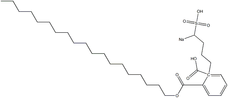 Phthalic acid 1-nonadecyl 2-(4-sodiosulfobutyl) ester Struktur