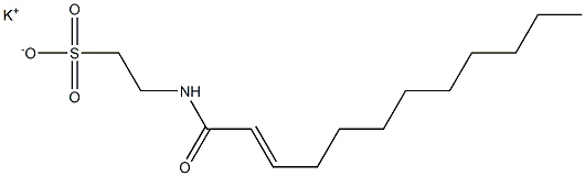 N-(2-Dodecenoyl)taurine potassium salt Struktur